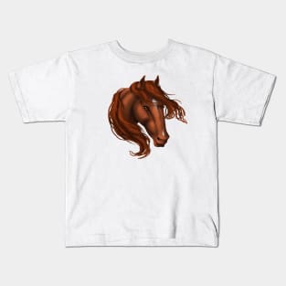 Horse Head - Sorrel Star Snip Kids T-Shirt